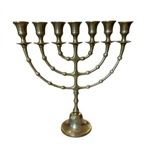 Vintage Brass Menorah